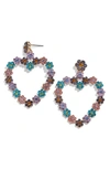 BAUBLEBAR MAGNOLIA HEART DROP EARRINGS,74666