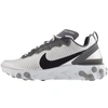 NIKE REACT ELEMENT 55 TRAINERS SILVER,129102