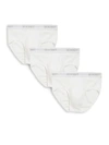 2(x)ist Cotton Contour Pouch Briefs- Set Of 3 In White