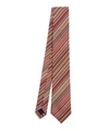 PAUL SMITH NARROW MULTI-STRIPE SILK TIE,000637139