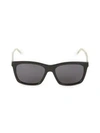 Gucci 56mm Square Sunglasses In Black