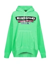 Dsquared2 Sweatshirts In Light Green
