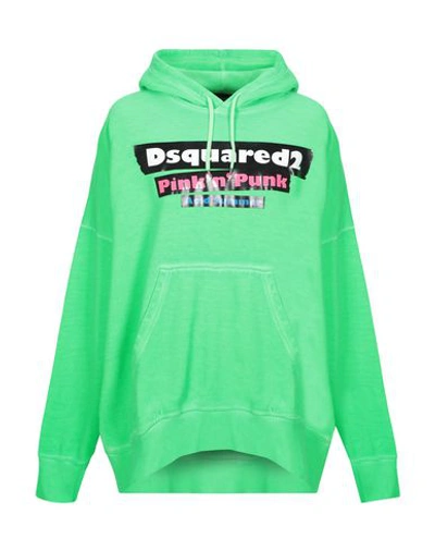 Dsquared2 Sweatshirts In Light Green