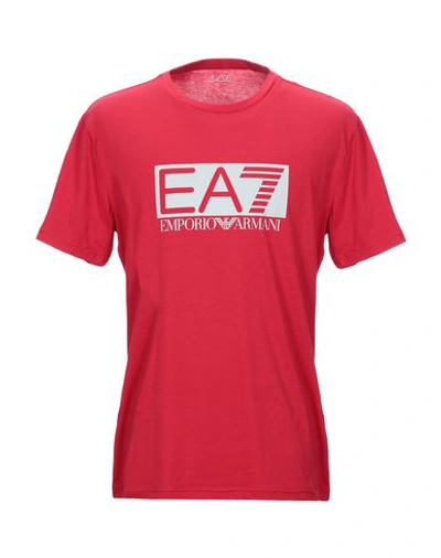 Ea7 T-shirt In Red