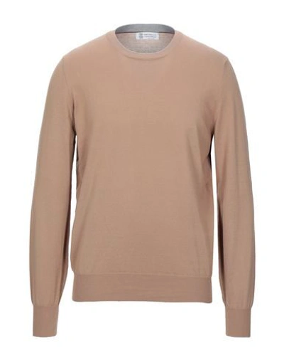 Brunello Cucinelli Sweater In Camel