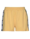 CHIARA FERRAGNI CHIARA FERRAGNI WOMAN SHORTS & BERMUDA SHORTS YELLOW SIZE M POLYESTER,13400766CS 4