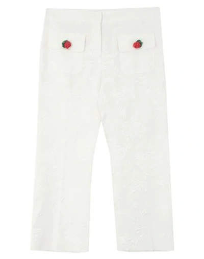 Dolce & Gabbana Cropped Pants In White