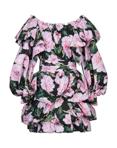Dolce & Gabbana Short Dresses In Black