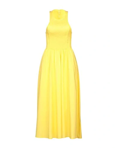 Hopper Midi Dresses In Yellow