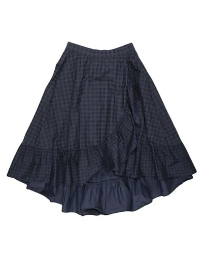 Maison Scotch Midi Skirts In Dark Blue