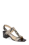 JIMMY CHOO JIN SNAKESKIN PRINT SANDAL,J000131681