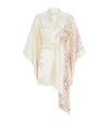 CARINE GILSON SHORT SILK FLORAL PRINT KIMONO dressing gown,14971011