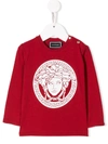 Young Versace Babies' Medusa Logo Jumper In 红色