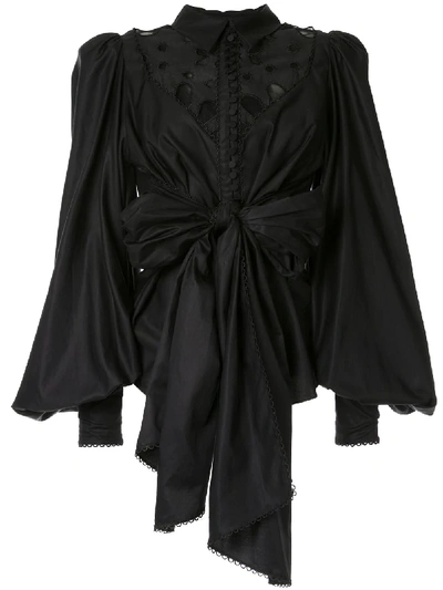 Acler Vicount Blouse In Black