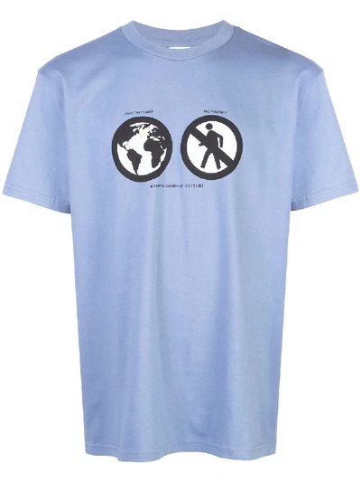 Supreme Save The Planet T-shirt In Blue