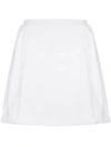 Terry Towelling Dolce Terry Cotton Mini Skirt In White