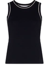 ODYSEE KNITTED SLEEVELESS VEST TOP