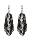 ISABEL MARANT DRAPED CRYSTAL-EMBELLISHED EARRINGS