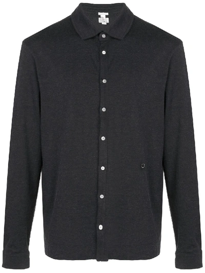 Massimo Alba Plain Shirt In Black