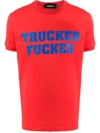 Dsquared2 Logo Print T-shirt In Red
