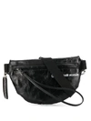Mm6 Maison Margiela Inverted Logo Belt Bag In Black