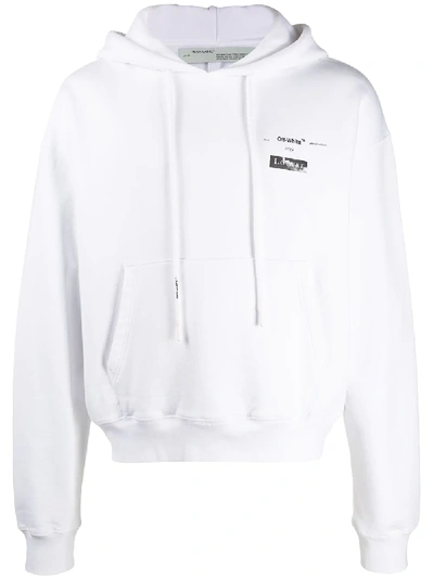 Off-white X The Louvre Museum Louvre Arrow Hoodie In White
