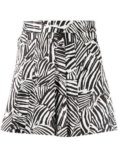 Missoni Zebra-print Pleated Skirt In White