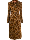 MISSONI ANIMAL-PRINT BELTED COAT