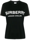 Burberry Logo-print T-shirt In 黑色