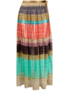 MISSONI STRIPED KNITTED MAXI SKIRT