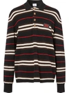 BURBERRY ICON STRIPE KNITTED POLO SHIRT