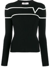 Valentino Jacquard Vtlnstar Logo Jumper In Black