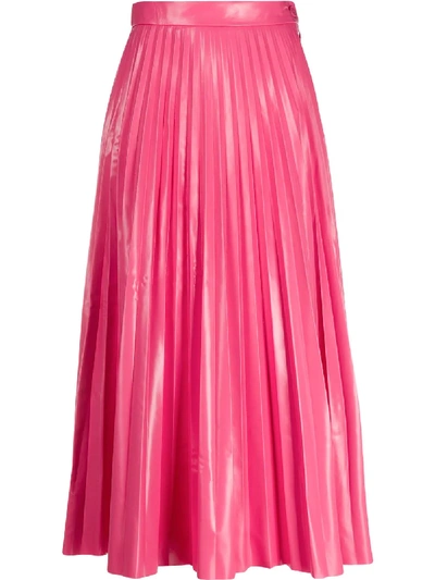 Mm6 Maison Margiela Pleated Skirt In 粉色