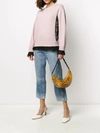 VALENTINO LACE-TRIMMED CREW NECK JUMPER