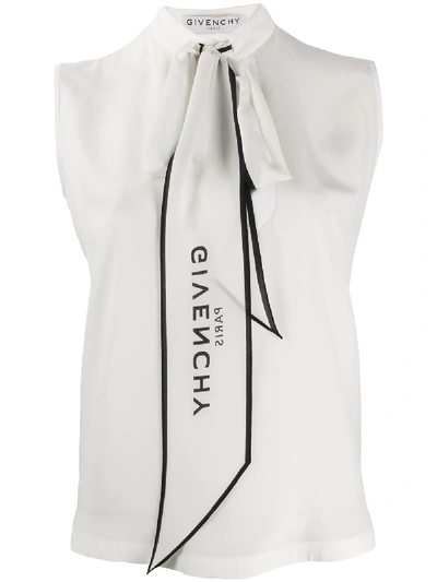 Givenchy Schal Mit Logo In 白色