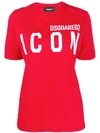 Dsquared2 Logo Print T-shirt In Red