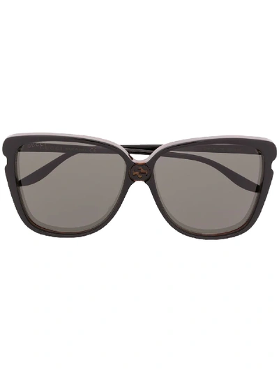 Gucci Oversized Sunglasses In 黑色