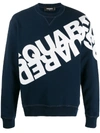 Dsquared2 Logo Print Sweatshirt In Blue