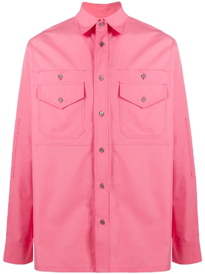 Marni Cotton Long-sleeve Shirt In Pink