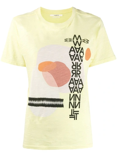 Isabel Marant Étoile Graphic Jersey T In 黄色