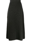 LE KASHA MELROSE CASHMERE MIDI SKIRT