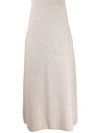 LE KASHA MELROSE CASHMERE MIDI SKIRT