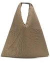Mm6 Maison Margiela Japanese Mesh Shopping Tote In Brown