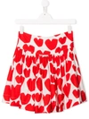 STELLA MCCARTNEY HEARTS PRINT SKIRT