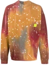 Brain Dead Pullover Mit Batikmuster In Red