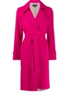 Theory Trenchcoat Mit Gürtel In Pink