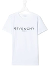 Givenchy Teen Broken Logo T-shirt In White