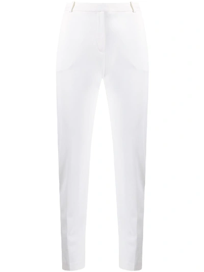 Pinko Tailored Trousers Belt Loops And Pockets In White
