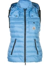 Moncler Hooded Padded Gilet In 蓝色