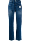 BURBERRY BACK-TO-FRONT STRAIGHT-LEG JEANS